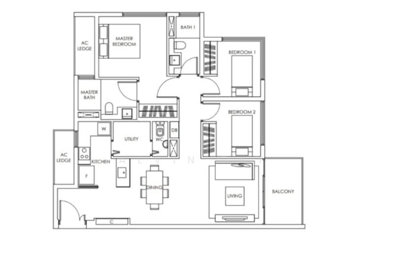 Highline Residences, 11 Kim Tian Road, 3 Bedrooms, 1,087 sqft, Condominium For Rent, by Alvin Tay, 500095777 - PropertyGuru.com.sg