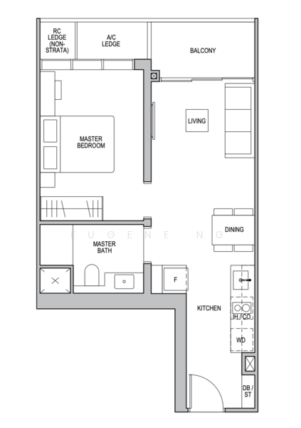 Lentor Modern, Lentor Central, 1 Bedroom, 527 sqft, Condominium For Rent, by Eugene Ng, 500095873 - PropertyGuru.com.sg
