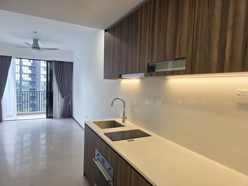 Lentor Modern, 3 Lentor Central, 1 Bedroom, 527 sqft, Condominium For Rent, by Benjamin Tan Boo Tian, 500095975 - Kitchen - PropertyGuru.com.sg