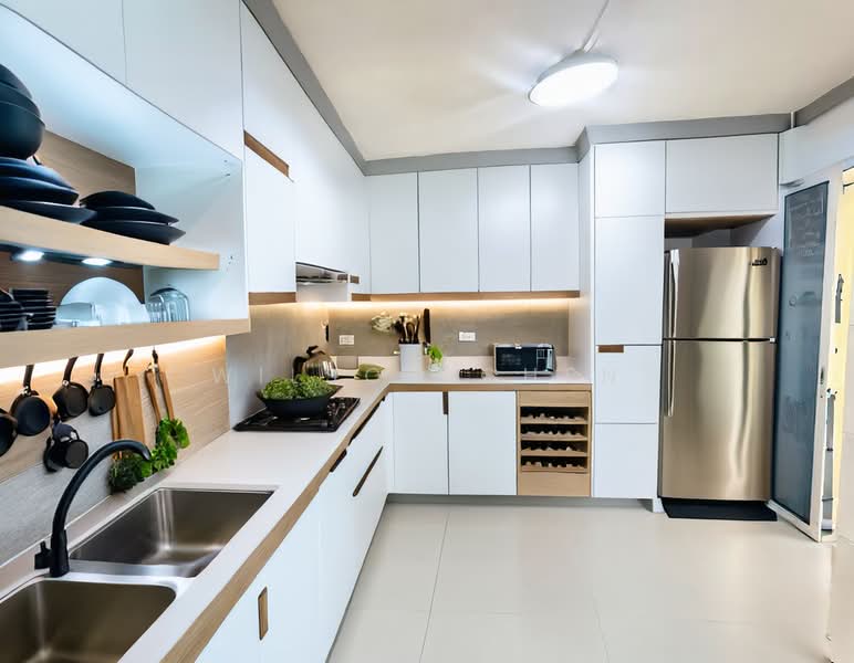 643 Jurong West Street 61, 643 Jurong West Street 61, 3 Bedrooms, 1,001 sqft, HDB Flat For Sale, by Wilson Chen, 500096271 - Kitchen - Picture By Interior Design - PropertyGuru.com.sg