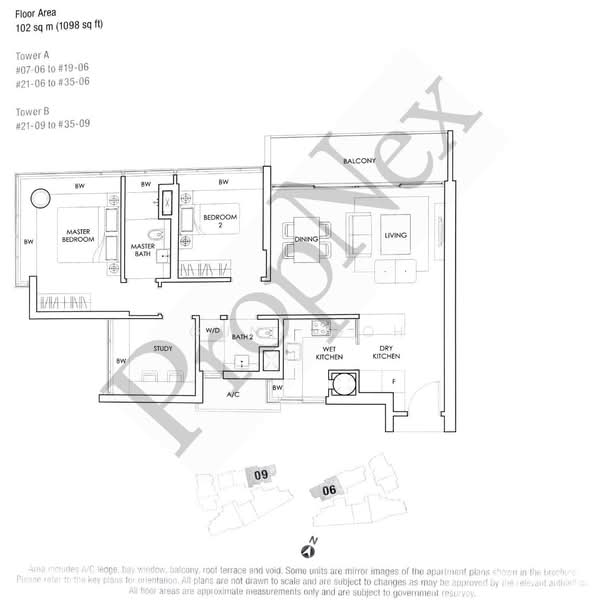 Soleil @ Sinaran, 6 Sinaran Drive, 3 Bedrooms, 1,098 sqft, Condominium For Rent, by Guna Goh, 500096458 - PropertyGuru.com.sg