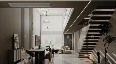 For Sale - Modern Luxury 4-Storey Inter-Terrace with Lift at Serangoon Gardens