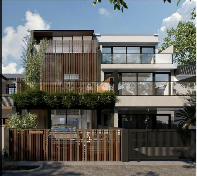 Modern Luxury 4-Storey Inter-Terrace with Lift at Serangoon Gardens, Bloxhome Ave / Farleigh Ave / Serangoon Garden Way, 6 Bedrooms, 6,000 sqft, Terraced House For Sale, by Joshua Ng Xuan, 500096468 - Exterior - PropertyGuru.com.sg