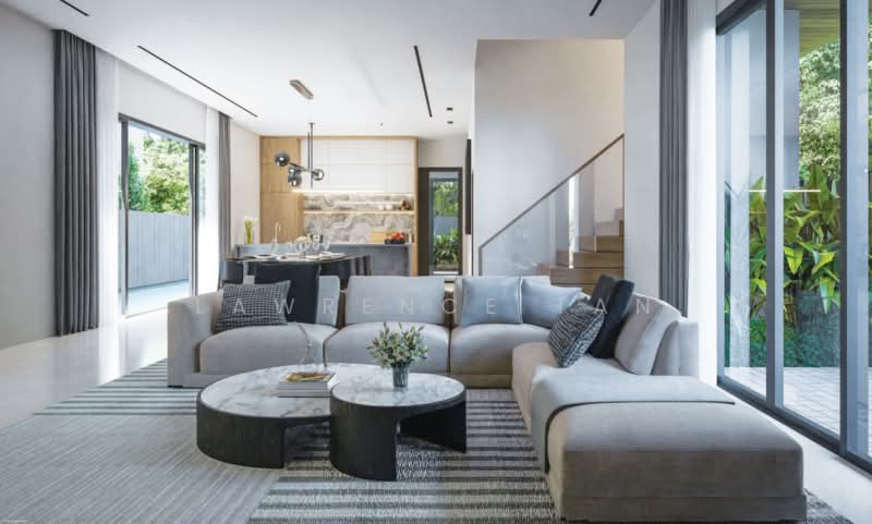 🔥 LAST UNIT! Freehold Bungalow @ Palm Road | Private Pool & Lift | D15 Bungalow House For Sale at S$ 11,180,000 | PropertyGuru Singapore - Living Room