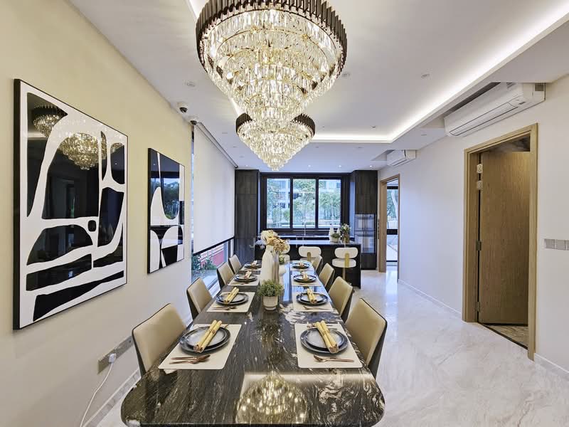 D11 Brand New Freehold Landed in Novena | Novelle Collection Terraced House For Sale at S$ 9,388,000 | PropertyGuru Singapore - Dining Room