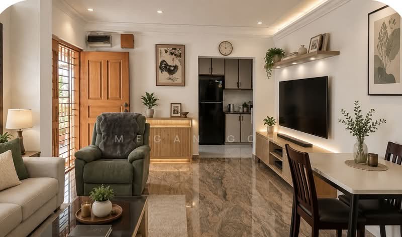 204A Compassvale Drive, 204A Compassvale Drive, 3 Bedrooms, 969 sqft, HDB Flat For Sale, by Megan Goh, 500096627 - Living Room - PropertyGuru.com.sg