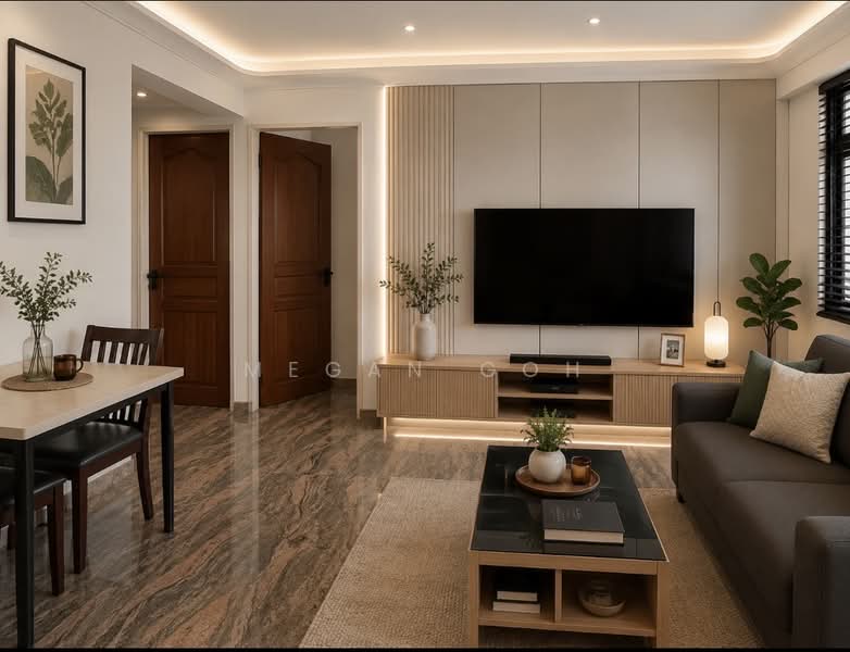 204A Compassvale Drive, 204A Compassvale Drive, 3 Bedrooms, 969 sqft, HDB Flat For Sale, by Megan Goh, 500096627 - Living Room - PropertyGuru.com.sg