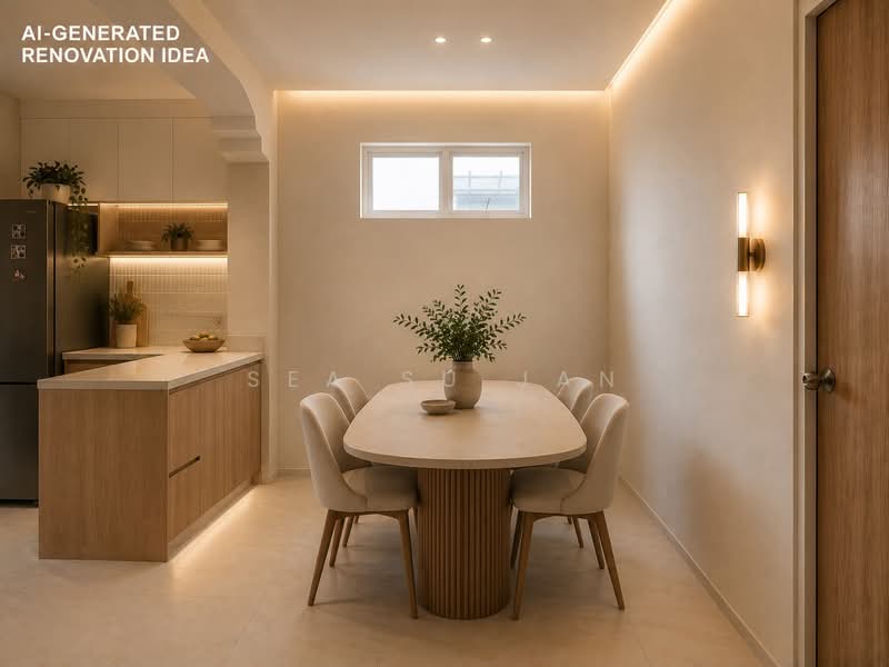 487C Tampines Street 45, 487C Tampines Street 45, 3 Bedrooms, 1,119 sqft, HDB Flat For Sale, by Sea Su Jan, 500096702 - Dining Room - PropertyGuru.com.sg