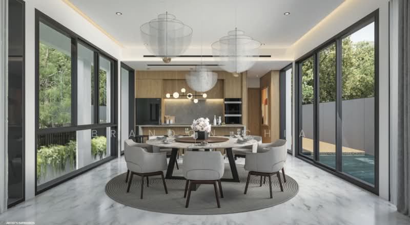 Ultra Luxury Brand New Bungalow in Mount Sinai Detached House For Sale at S$ 18,500,000 | PropertyGuru Singapore - Dining Room
