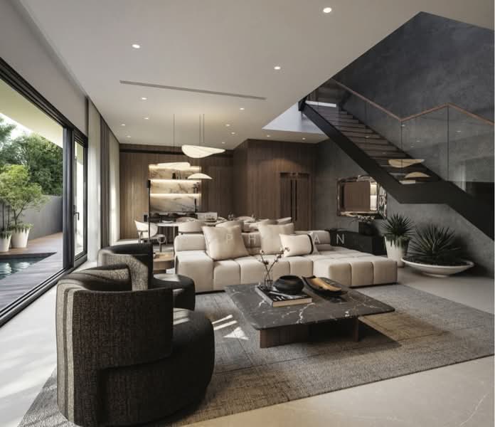 Palm avenue Semi-Detached House For Sale at S$ 8,980,000 | PropertyGuru Singapore - Living Room