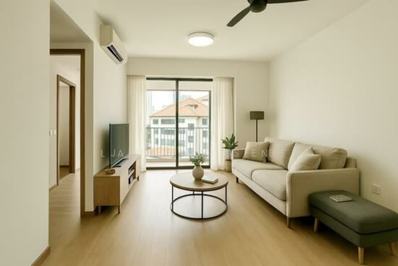 Cheap 999 years condo at District 12 Boon Keng, >3% rental yield under $1600psf Condominium For Sale at S$ 1,400,000 | PropertyGuru Singapore - Living Room