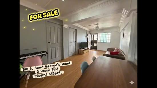 3 Saint George's Road HDB Flat For Sale at S$ 418,000 | PropertyGuru Singapore