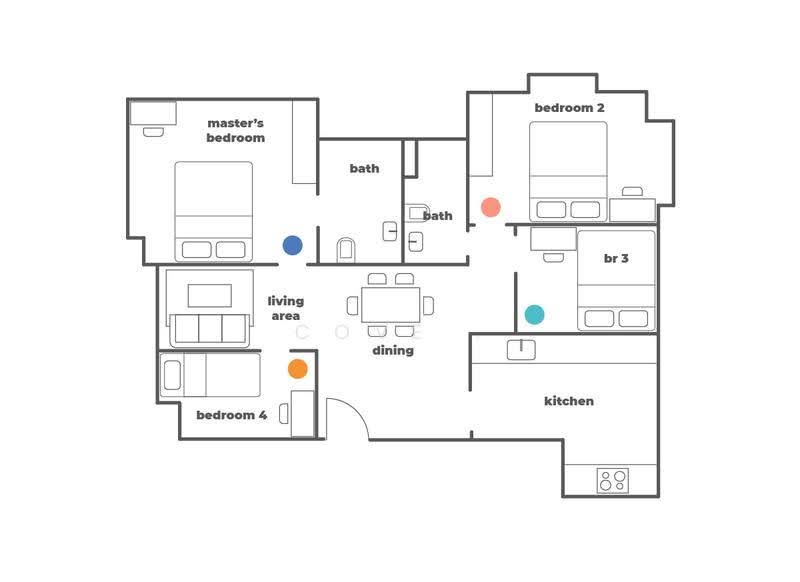 Mendon Spring, 198 Pasir Panjang Road, Buona Vista / West Coast / Clementi New Town, Room Rental, 142 sqft, Condominium For Rent, by Cove, 500097079 - PropertyGuru.com.sg