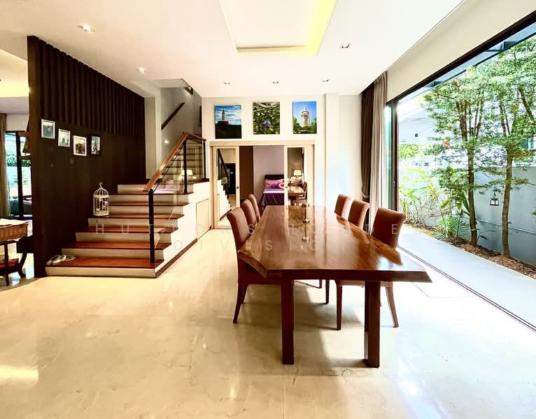 Beautiful Detached Villa Resort with Private Pool and Indoor Outdoor Living Detached House For Sale at S$ 11,800,000 | PropertyGuru Singapore - Dining Room