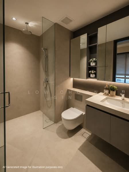 The Ranz, 109 Rangoon Road, 2 Bedrooms, 775 sqft, Apartment For Rent, by Low Choon Sin, 500097365 - Bathroom - PropertyGuru.com.sg