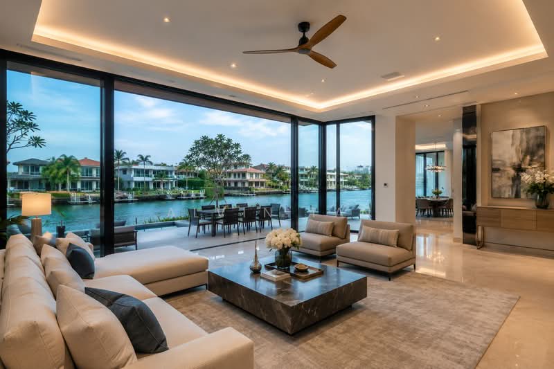 Sentosa Cove, Sentosa Cove, 6 Bedrooms, 7,200 sqft, Detached House For Sale, by Alvin Tan, 500097521 - Living Room - PropertyGuru.com.sg