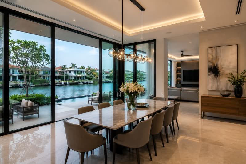 Sentosa Cove, Sentosa Cove, 6 Bedrooms, 7,200 sqft, Detached House For Sale, by Alvin Tan, 500097521 - Dining Room - PropertyGuru.com.sg