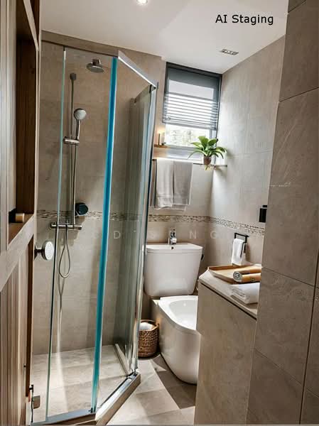 ⭐️3bed 3 bath Condo, Sims Ave, Paya Lebar MRT, ⭐️High Floor Unblocked View PLQ Mall Condominium For Sale at S$ 1,849,000 | PropertyGuru Singapore - Bathroom