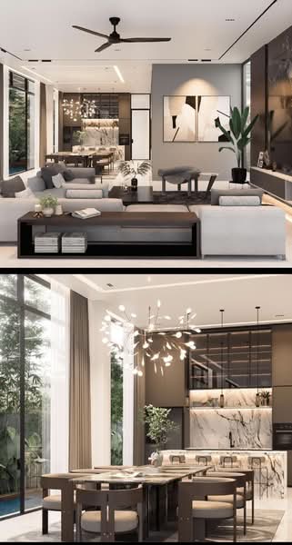 BRAND NEW 3.5 STOREY DETACHED HOUSE NEAR AMENITIES Detached House For Sale at S$ 14,000,000 | PropertyGuru Singapore - Living Room