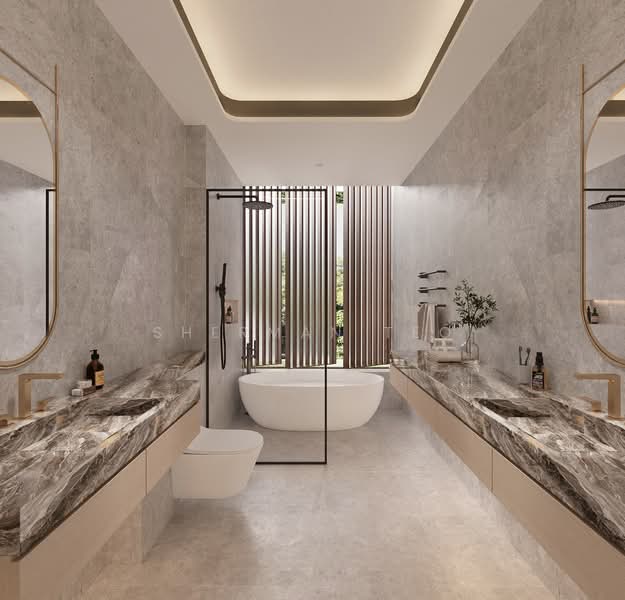 Brand New 2.5+Basement Storey Semi-D @ Tai Yuan Garden, Serangoon Garden, Grace Park, Lor Chuan Semi-Detached House For Sale at S$ 9,500,000 | PropertyGuru Singapore - Bathroom