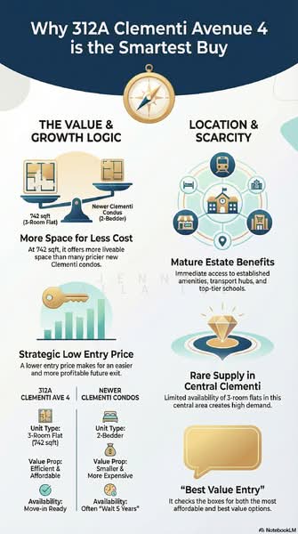 312A Clementi Avenue 4, 312A Clementi Avenue 4, 2 Bedrooms, 743 sqft, HDB Flat For Sale, by Jenny Lalla Lee, 500098364 - PropertyGuru.com.sg