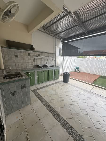 D16 Limau Garden Terraced House For Sale at S$ 4,200,000 | PropertyGuru Singapore - Backyard Exterior