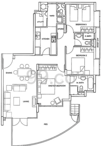 For Sale 999-Leasehold 3BR In Central Kallang