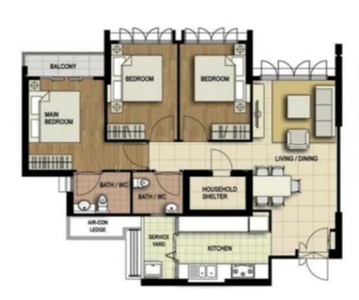 665A Punggol Drive, 665A Punggol Drive, 3 Bedrooms, 1,001 sqft, HDB Flat For Sale, by Justin Foo, 500098903 - PropertyGuru.com.sg