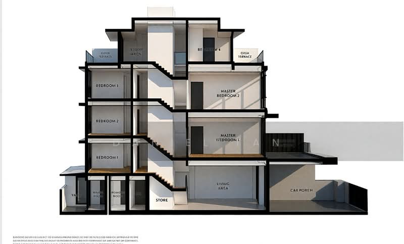 Brand-New Inter Freehold | Kovan MRT | Heartland Mall | Kovan Market & Food Centre Terraced House For Sale at S$ 6,500,000 | PropertyGuru Singapore - Bedroom