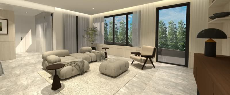 ★ Braddell Heights ★ Brand New ★ FH Semi-Detached ★ Semi-Detached House For Sale at S$ 9,900,000 | PropertyGuru Singapore - Living Room