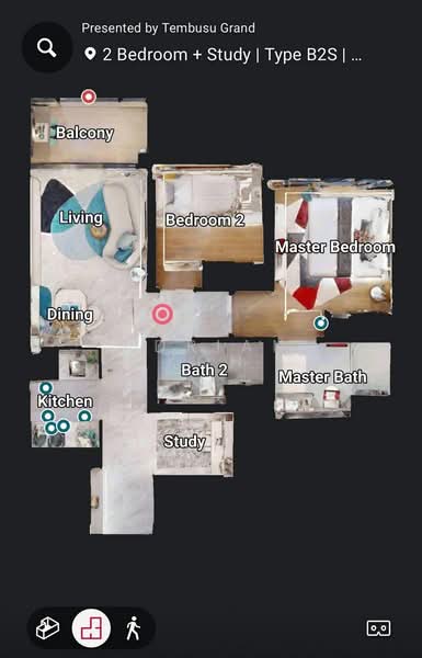 Tembusu Grand, 94 Jalan Tembusu, 2 Bedrooms, 743 sqft, Condominium For Rent, by Adrian Koh, 500099219 - PropertyGuru.com.sg
