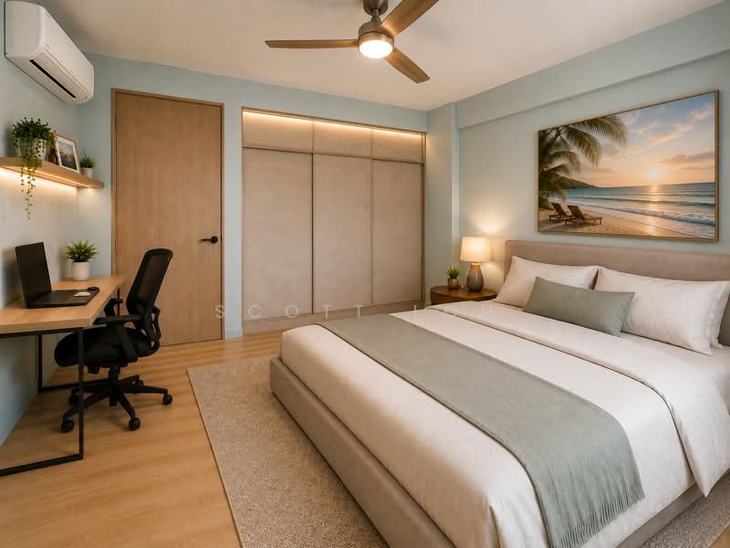 766 Yishun Avenue 3, 766 Yishun Avenue 3, 3 Bedrooms, 904 sqft, HDB Flat For Sale, by Scott Loh, 500099342 - Bedroom 2 - AI staging - PropertyGuru.com.sg
