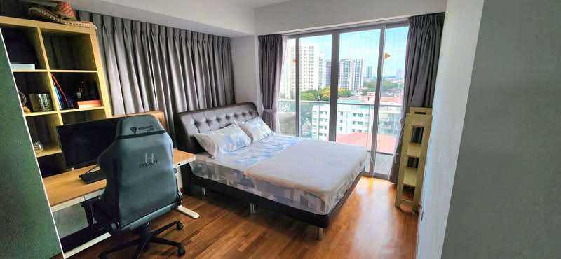 Esta Ruby, 500 Guillimard Road, 2 Bedrooms, 958 sqft, Condominium For Sale, by Ho See Keat, 500099450 - Balcony and view from Master Bedroom - PropertyGuru.com.sg