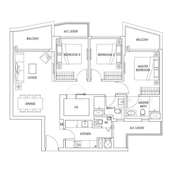 Sky Green, 568 Macpherson Green, 3 Bedrooms, 1,152 sqft, Condominium For Rent, by Christina Au 欧慧妮, 500099475 - PropertyGuru.com.sg