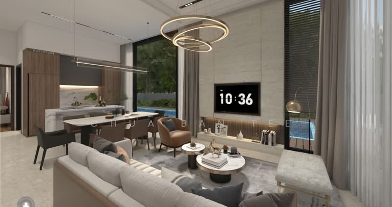 ⭐️⭐️LANDED7772@Brand New Terrace Terraced House For Sale at S$ 5,680,000 | PropertyGuru Singapore - Living Room