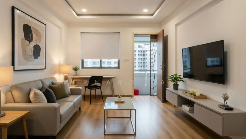6 Saint George's Lane HDB Flat For Sale at S$ 450,000 | PropertyGuru Singapore - Living Room Staged