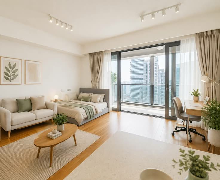 DUO Residences, 1 Fraser Street, Studio, 527 sqft, Apartment For Sale, by Sean Lim, 500099855 - Living Room - PropertyGuru.com.sg
