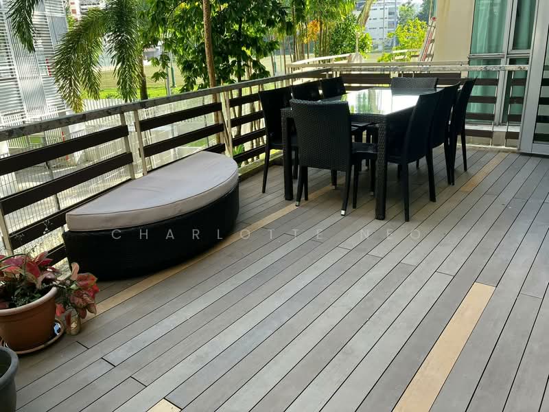 Rare Patio Loft Near Boon Keng | High Ceiling | Renovated, , 3 Bedrooms, 1,410 sqft, Condominium For Sale, by Charlotte Neo, 500099866 - Balcony - PropertyGuru.com.sg