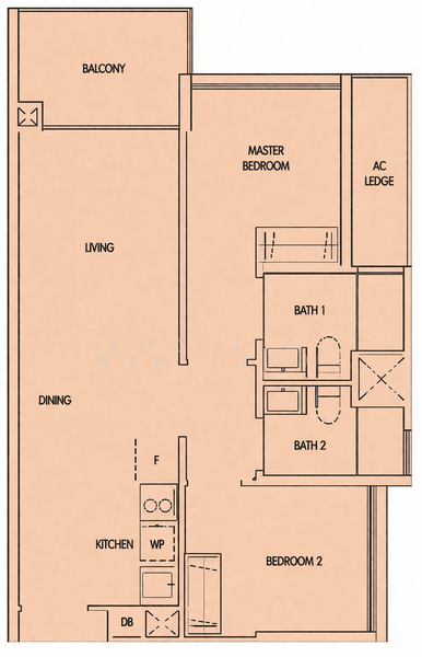 Treasure at Tampines, 57 Tampines Lane, 2 Bedrooms, 678 sqft, Condominium For Rent, by Loo Jia Bin (Jo), 500099881 - PropertyGuru.com.sg