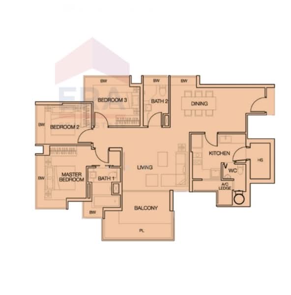 Cityscape at Farrer Park, 101 Mergui Road, 3 Bedrooms, 1,248 sqft, Condominium For Rent, by Van ., 500099973 - PropertyGuru.com.sg