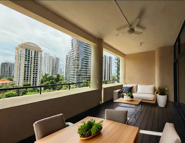 The Colonnade, 82 Grange Road, 3 Bedrooms, 3,617 sqft, Condominium For Rent, by Ray Lim, 500100061 - Balcony - PropertyGuru.com.sg