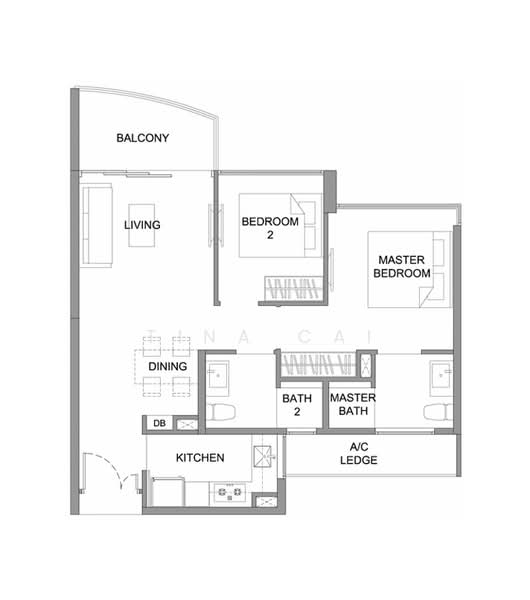 Kingsford Hillview Peak, 105 Hillview Rise, 2 Bedrooms, 775 sqft, Condominium For Rent, by Tina Cai, 500100079 - PropertyGuru.com.sg