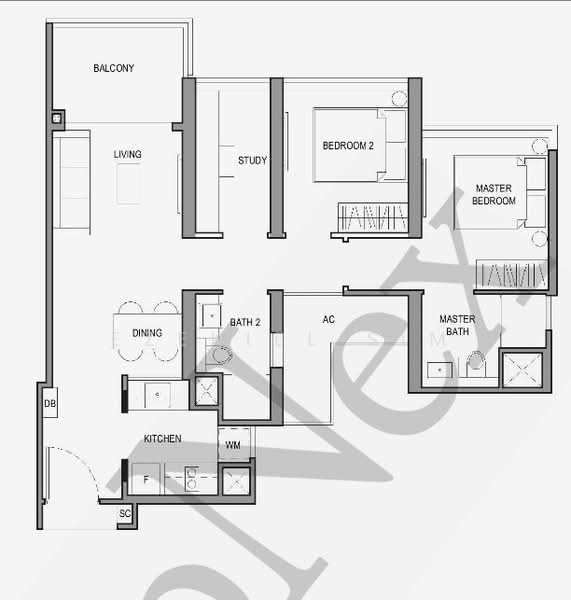 Parc Botannia Condominium For Sale at S$ 1,290,000 | PropertyGuru Singapore