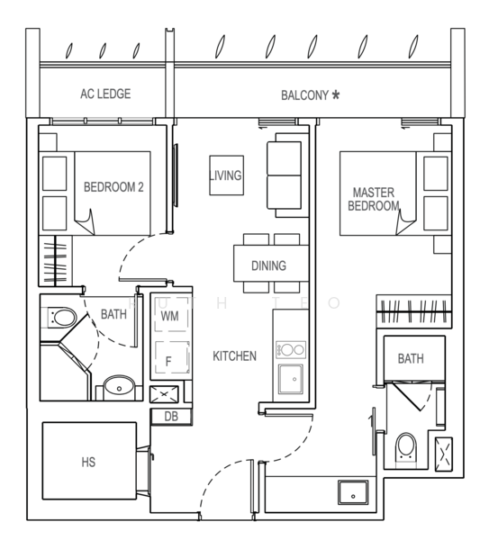 The Rise @ Oxley - Residences, 73 Oxley Rise, 2 Bedrooms, 646 sqft, Apartment For Rent, by Ruth Teo, 500100151 - PropertyGuru.com.sg