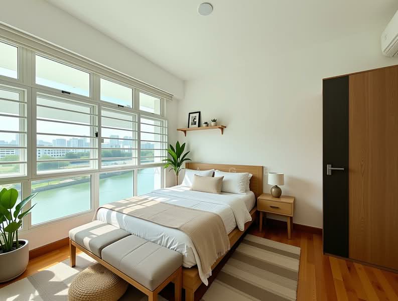 8A Upper Boon Keng Road HDB Flat For Sale at S$ 838,000 | PropertyGuru Singapore - AI Impression of Common Room