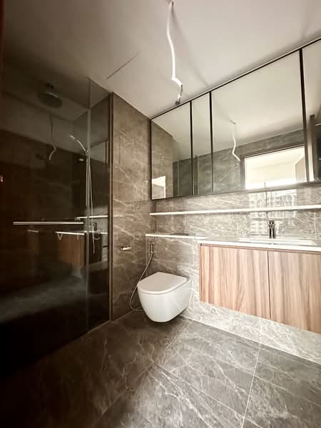 Lentor Modern, 7 Lentor Central, 2 Bedrooms, 732 sqft, Condominium For Sale, by Victor Seah, 500100466 - Master Bathroom - PropertyGuru.com.sg