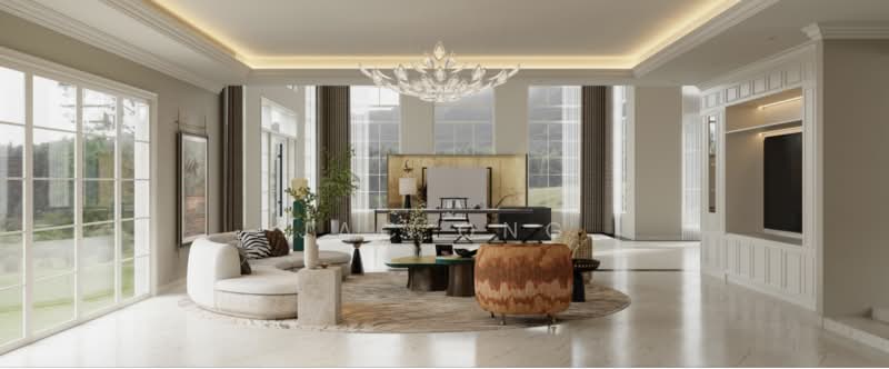 Modern GCB at Tanglin Hill For Lease, Tanglin Hill, 7 Bedrooms, 14,500 sqft, Good Class Bungalow For Rent, by Jac Ong, 500100499 - Living Room - PropertyGuru.com.sg