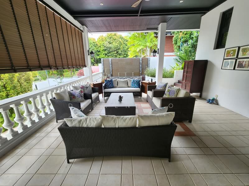 ❤️ Beautifully Maintained & Very Private Good Class Bungalow ❤️, , 6 Bedrooms, 8,000 sqft, Good Class Bungalow For Rent, by Darren Teo, 500100697 - Balcony - PropertyGuru.com.sg