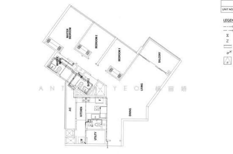 Eight Courtyards, 2 Canberra Drive, 3 Bedrooms, 1,152 sqft, Condominium For Rent, by Anthea Yeo 杨丽娇, 500100722 - PropertyGuru.com.sg