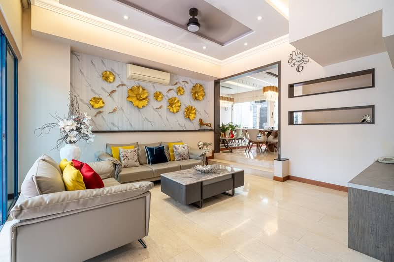 D’Manor Terraced House For Sale at S$ 3,380,000 | PropertyGuru Singapore - Living Room